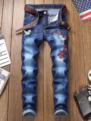 Męskie Dżinsy Slim Jeans Casual