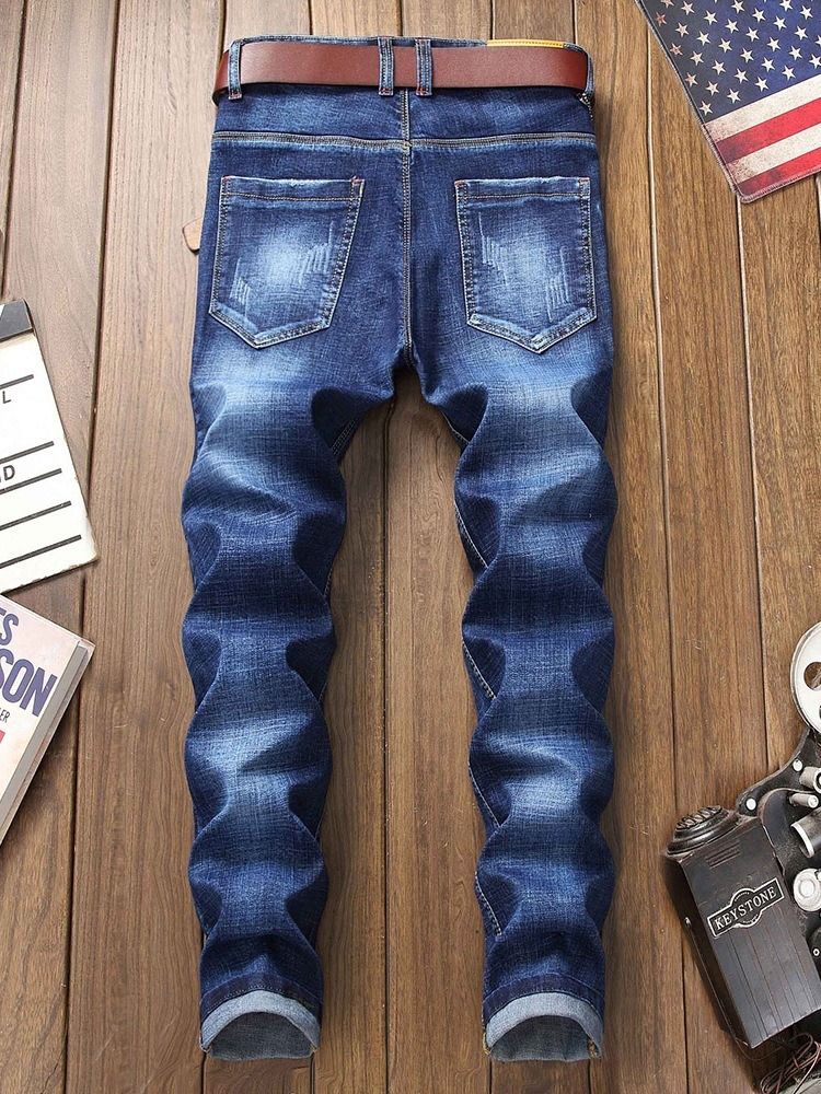 Męskie Dżinsy Slim Jeans Casual