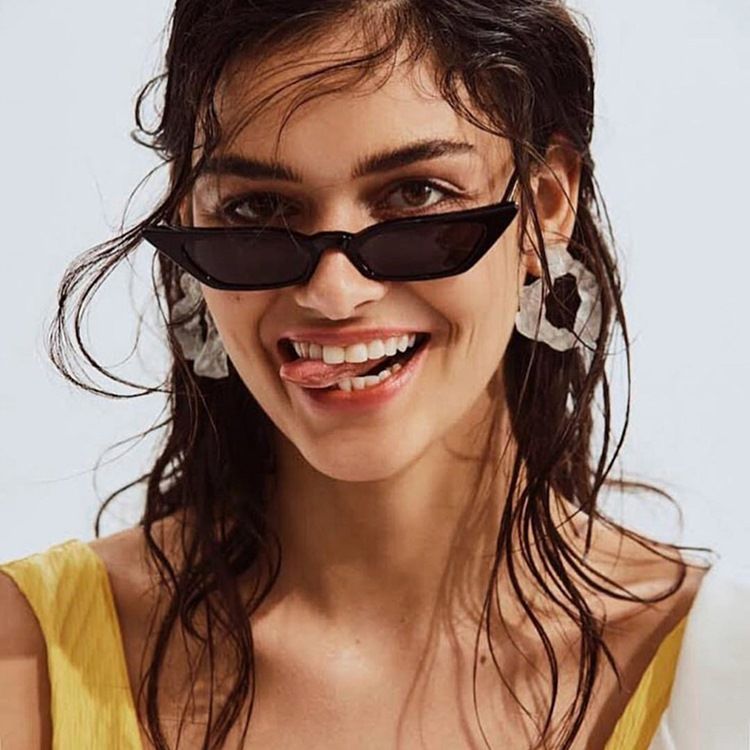 Damenmode Rechteckige Anti-uv-sonnenbrille