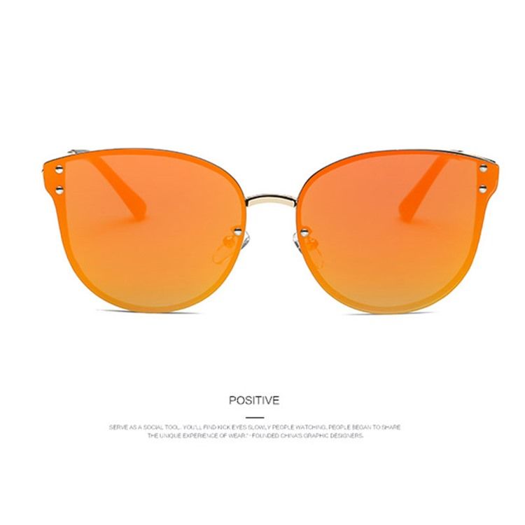 Orange Getönte Gläser Für Damen Retro-sonnenbrille