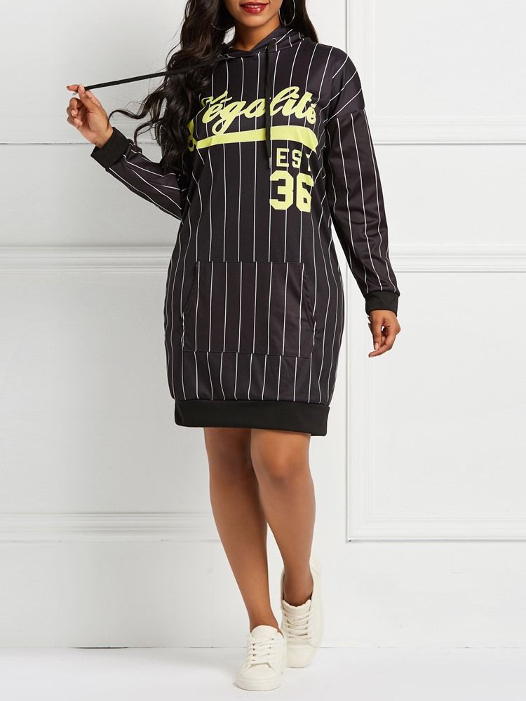 Damski Sweter Do Kolan Z Nadrukiem Ladylike Letter Dress