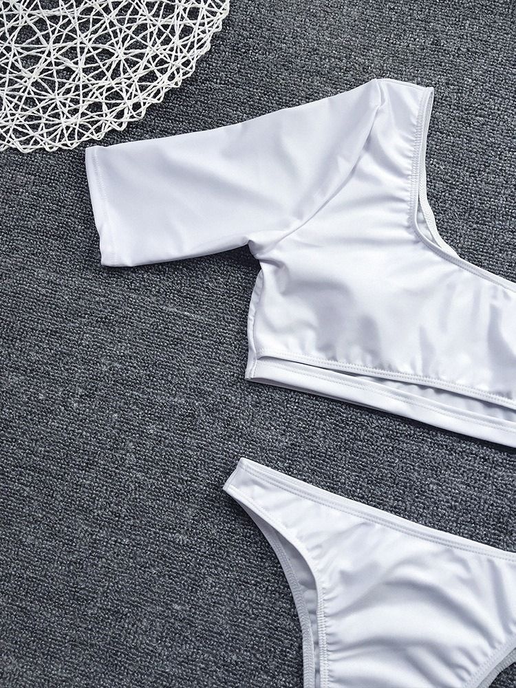 Moda Plain Tankini Zestaw Stroje Kąpielowe Dla Kobiet