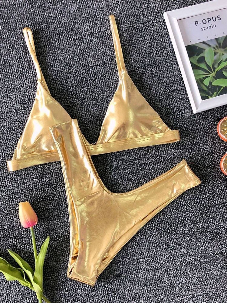 Damskie Bikini Set Plażowy Plażowy Seksowny Strój Kąpielowy