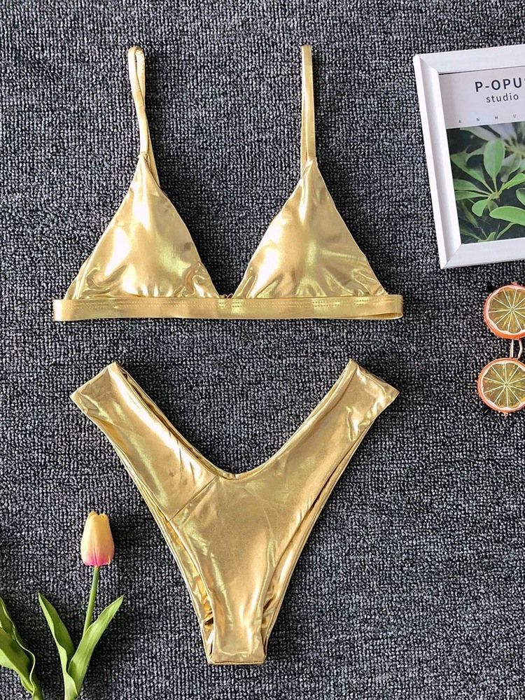 Damskie Bikini Set Plażowy Plażowy Seksowny Strój Kąpielowy