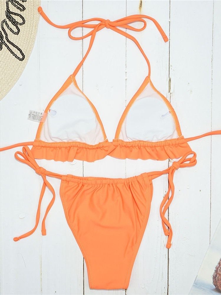 Damskie Sznurowane Stroje Kąpielowe Sexy Bikini