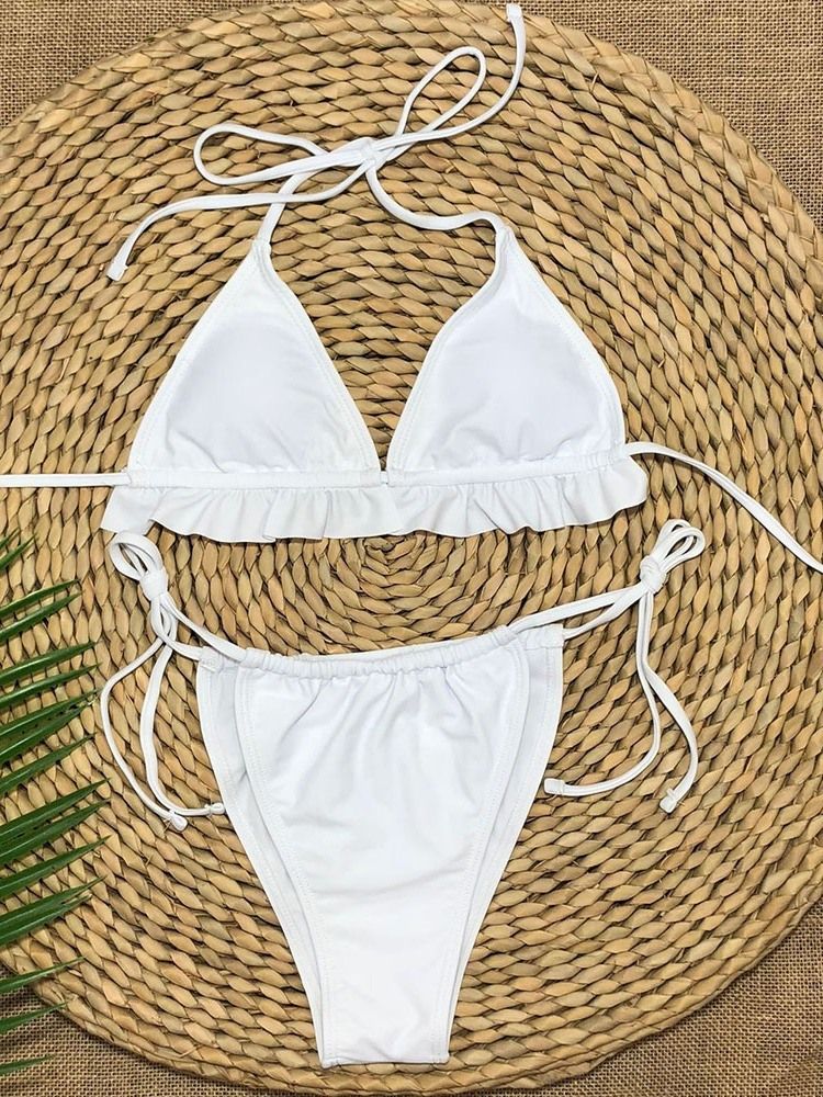 Damskie Sznurowane Stroje Kąpielowe Sexy Bikini