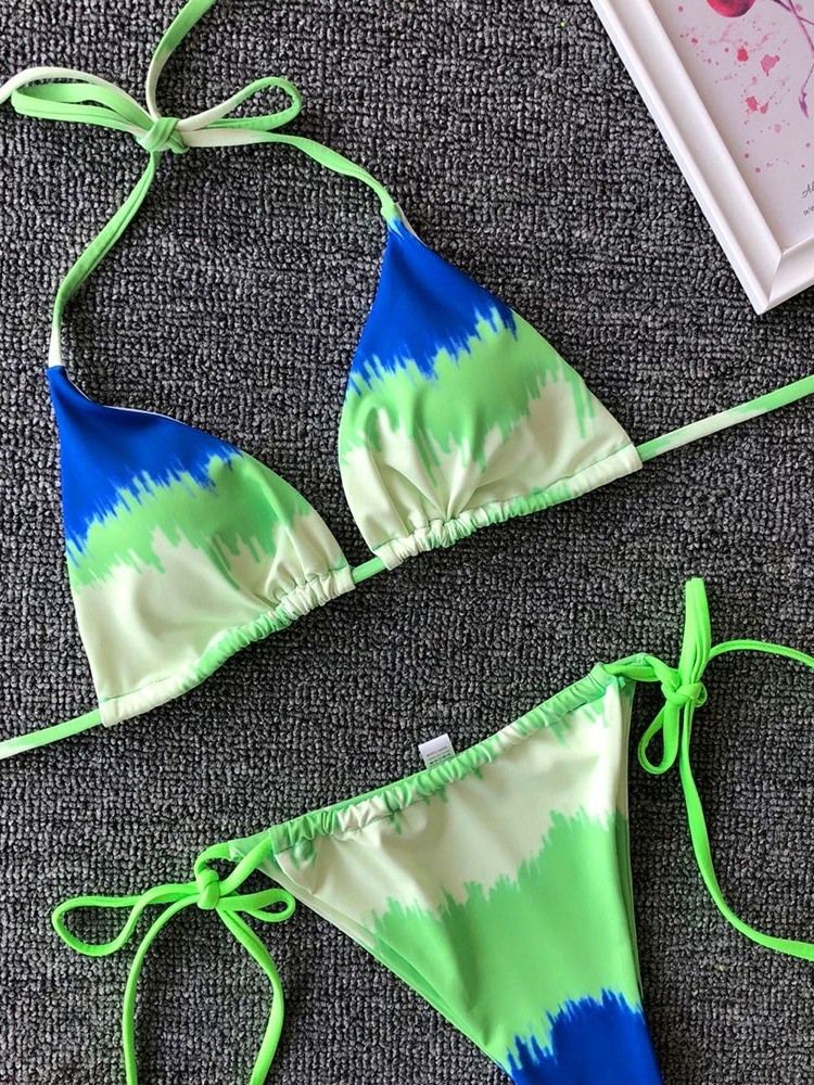 Kolorowe Damskie Sznurowane Seksowne Bikini