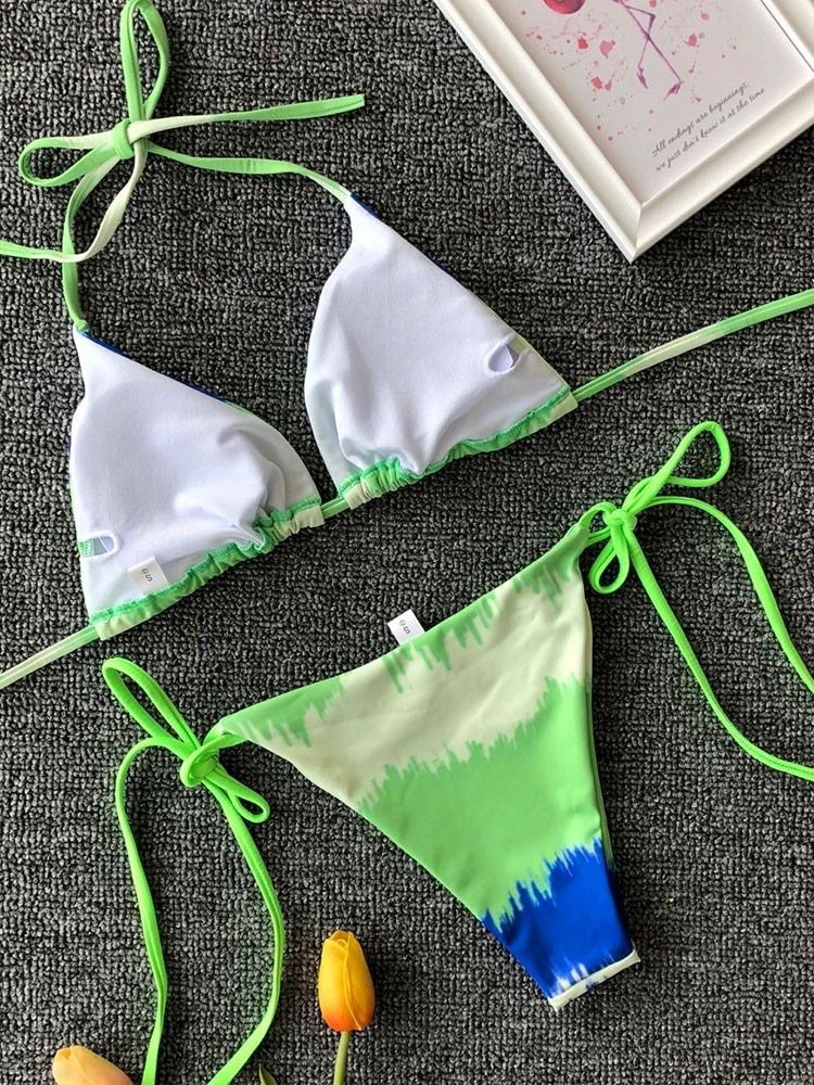 Kolorowe Damskie Sznurowane Seksowne Bikini