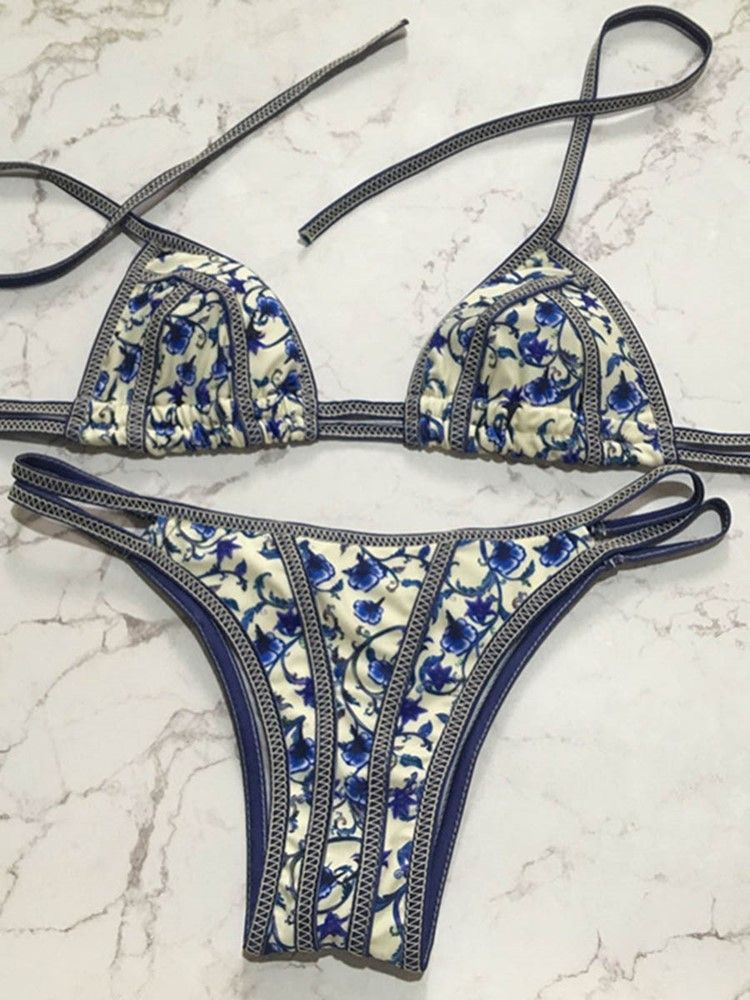 Seksowne Damskie Bikini W Kwiaty