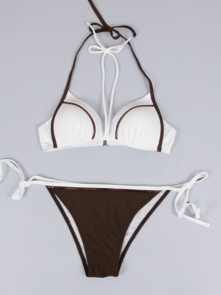 Sexy Plain Bikini Set Damskie Stroje Kąpielowe