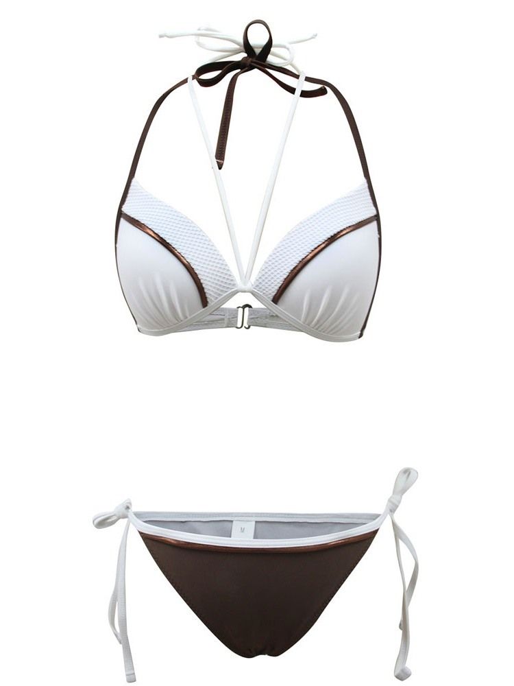 Sexy Plain Bikini Set Damskie Stroje Kąpielowe