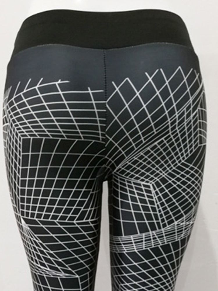 Damskie Oddychające Geometryczne Legginsy Sportowe Push Up Gym Legginsy Do Jogi Legginsy Z Wysokim Stanem Tiktok