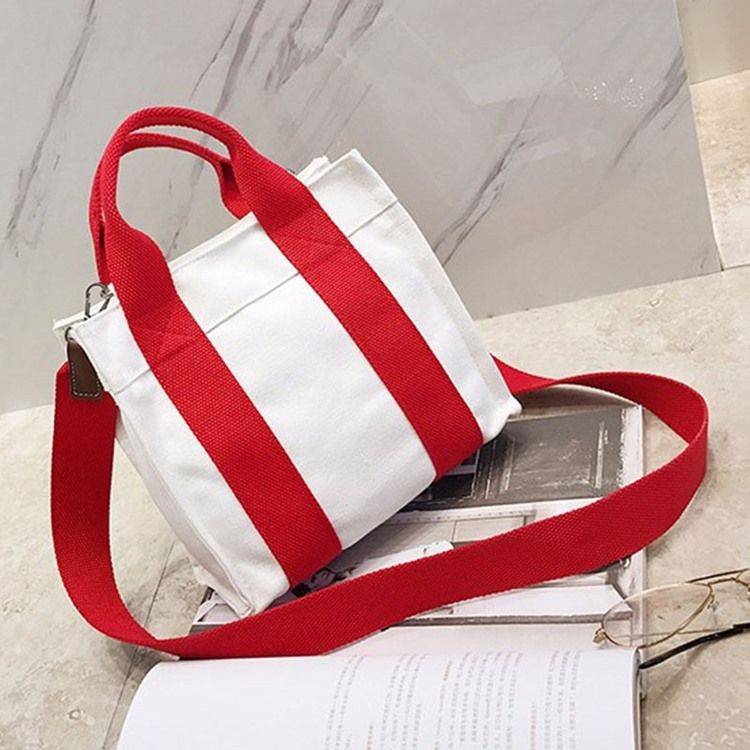 Casualowa Damska Torebka Crossbody W Pionowe Paski