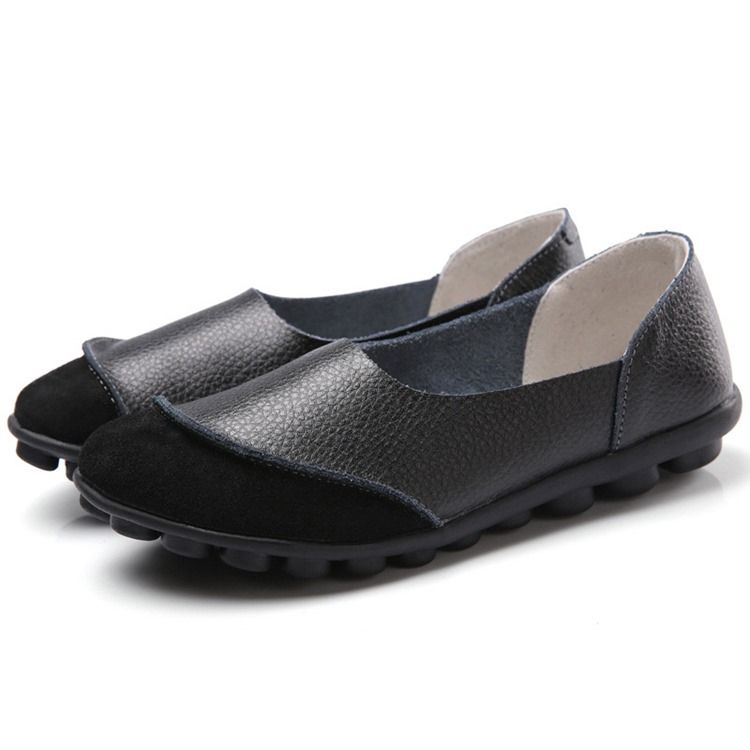 Damskie Wsuwane Okrągłe Toe Płaskie Z Niskim Obcasem (1-3 cm) Cienkie Buty