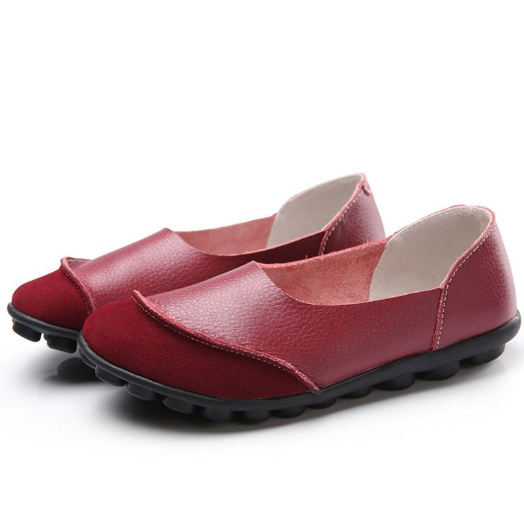 Damskie Wsuwane Okrągłe Toe Płaskie Z Niskim Obcasem (1-3 cm) Cienkie Buty