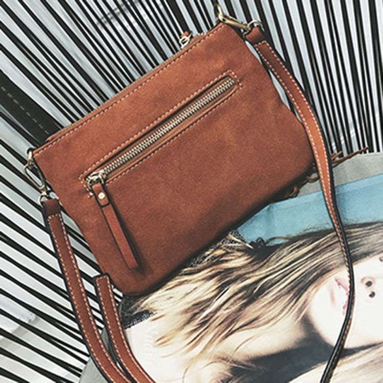 Torba Crossbody W Stylu Vintage Z Geometrycznymi Frędzlami