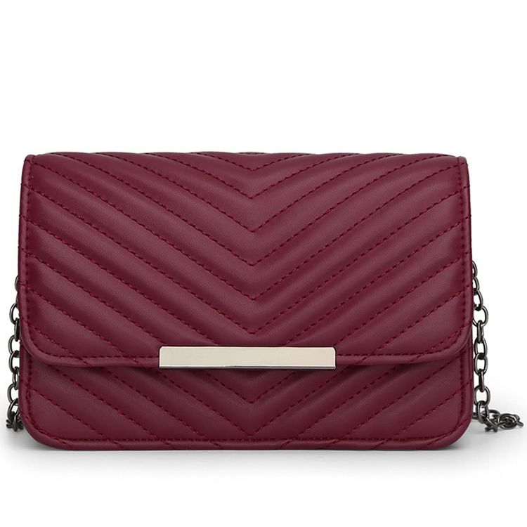 Torba Crossbody Z Łańcuszkiem Z Haftem