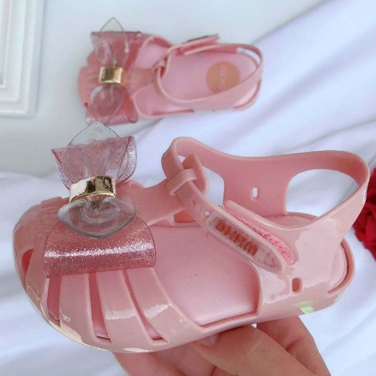 Buty Dziecięce Z Kokardką Z Pvc