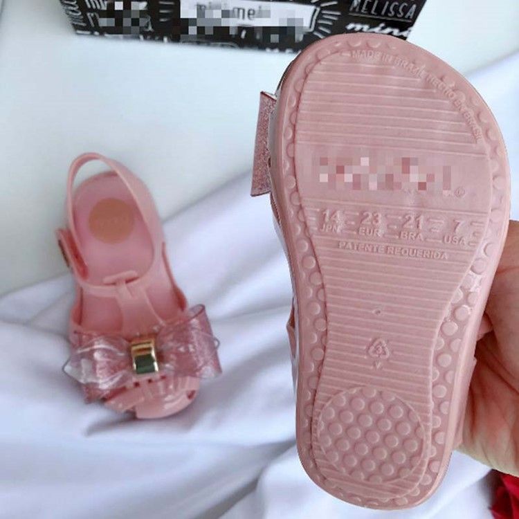 Buty Dziecięce Z Kokardką Z Pvc