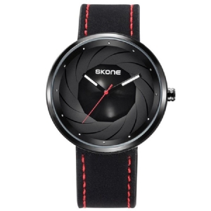 Jyy Creative Pu Watch Strap Wodoodporny Męski Zegarek