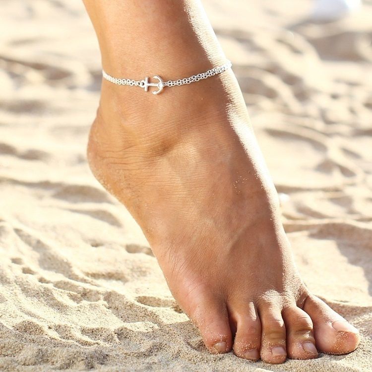 Wykwintne Anchor Beach Anklet Dla Kobiet