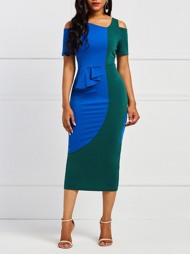 Bodycon Color Block Pulower Dla Kobiet