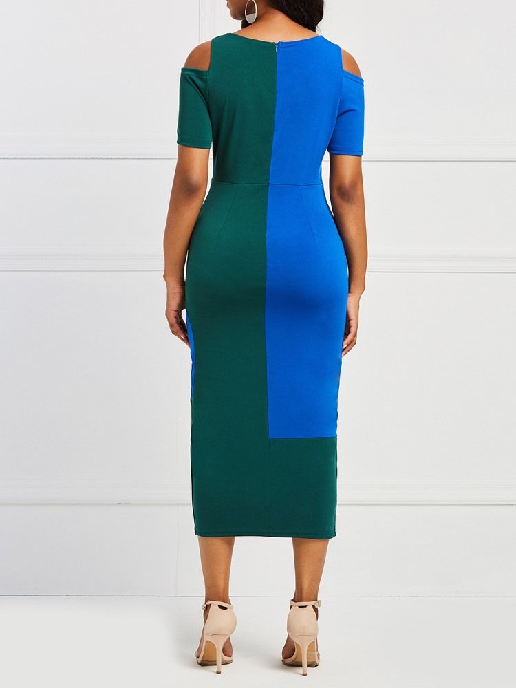 Bodycon Color Block Pulower Dla Kobiet